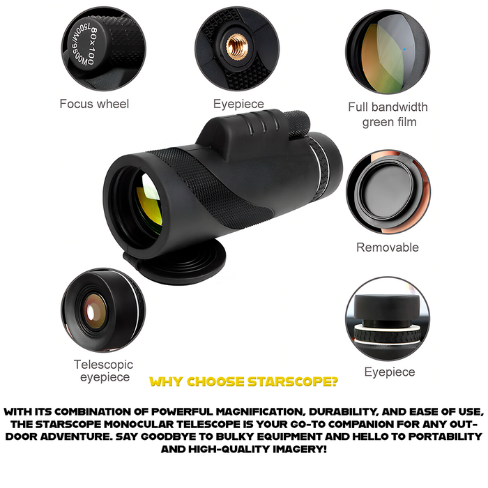 SkyScout Pro - High Power Monocular Telescope