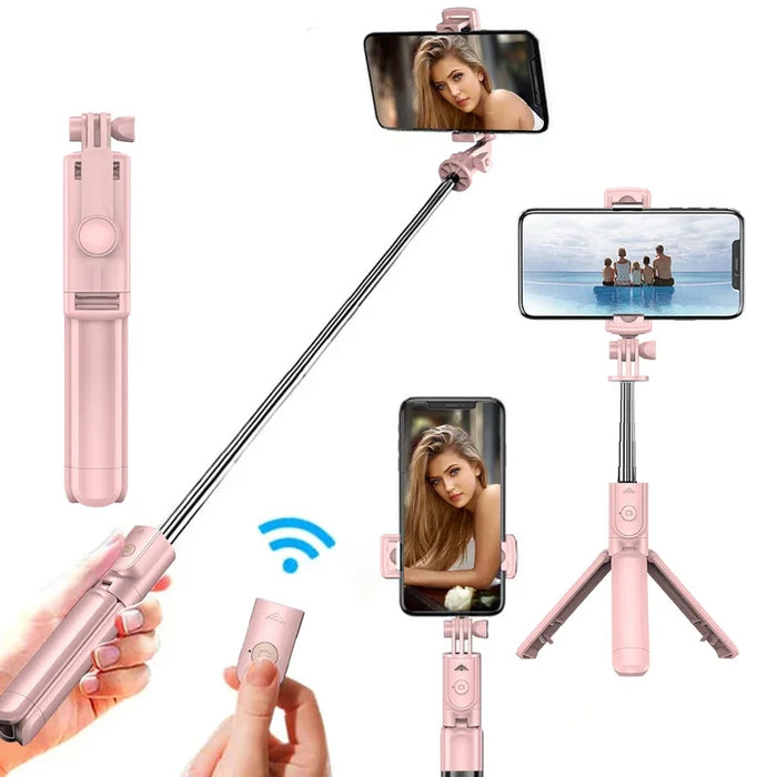 Versatile Wireless Selfie Stick Tripod with Remote Control-1