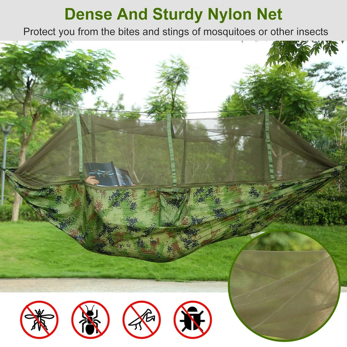 SkyNest - Camping Hammock with Mosquito Net