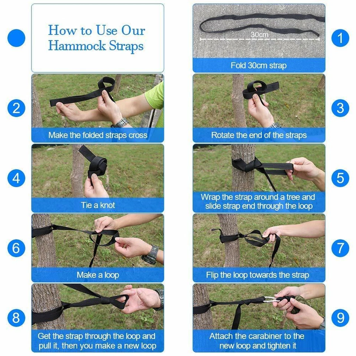 SkyNest - Camping Hammock with Mosquito Net