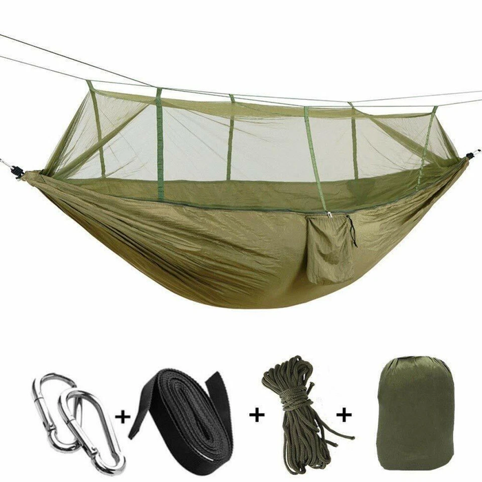 SkyNest - Camping Hammock with Mosquito Net