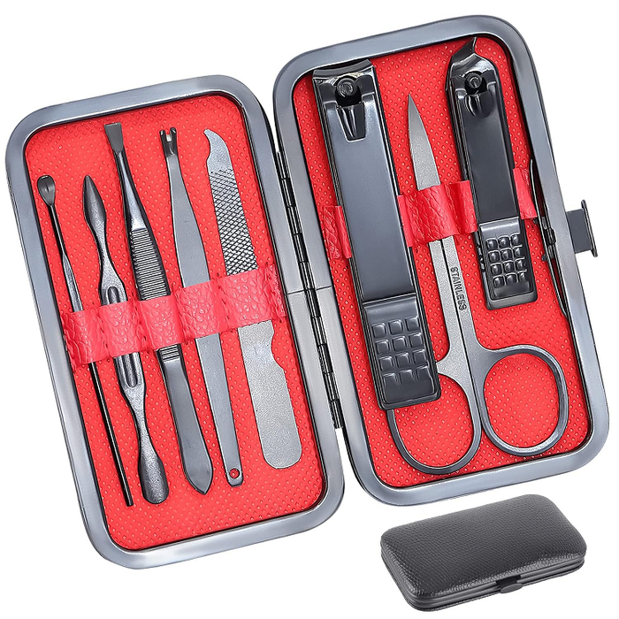 Precision Nail Clippers Kit - Ultra Sharp Fingernail & Toenail Cutters