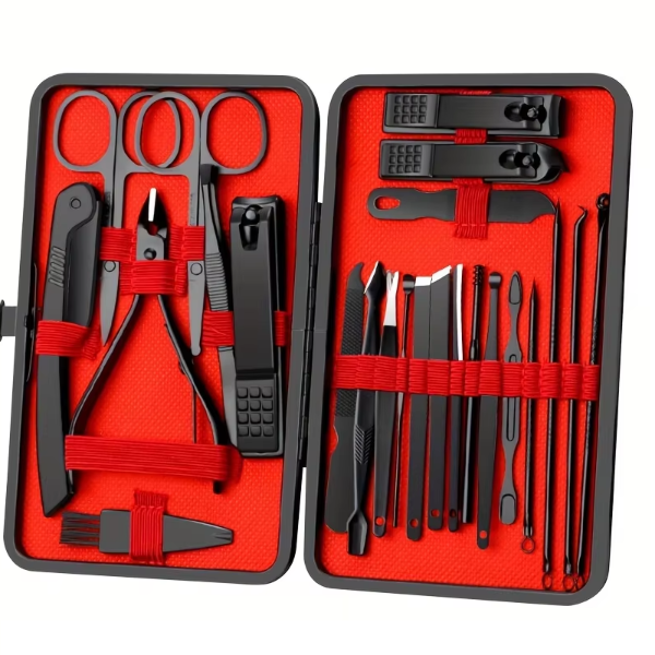 Precision Nail Clippers Kit - Ultra Sharp Fingernail & Toenail Cutters