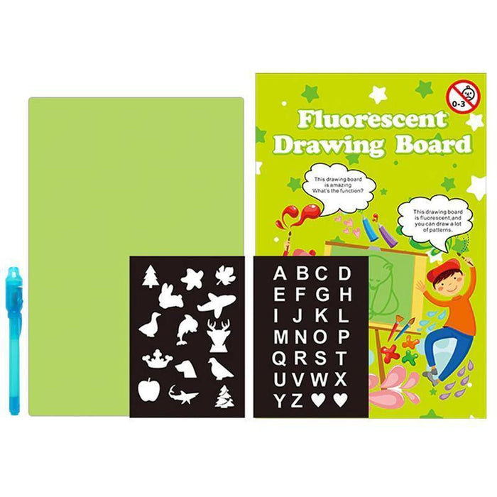 GlowScribble Board – Kids Drawing Pad with Light Pen