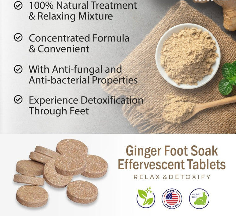 GingerGlow – Ionic Foot Bath Detox Tablets
