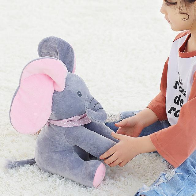 TinyTuskie - Talking Peekaboo Elephant Toy