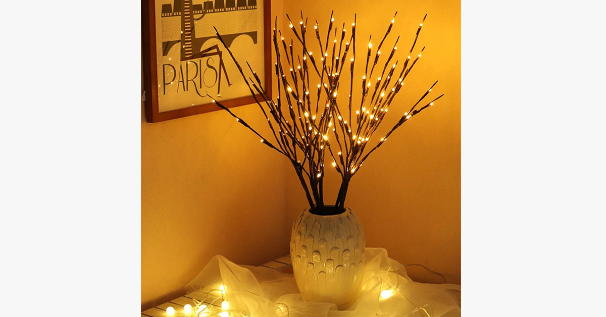 GlowWisp Branch Lights – LED Willow Branch Lamp
