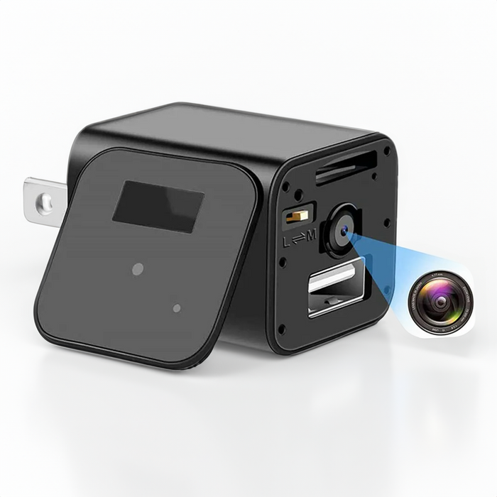 StealthGuard Plug – Mini Charger Hidden Camera