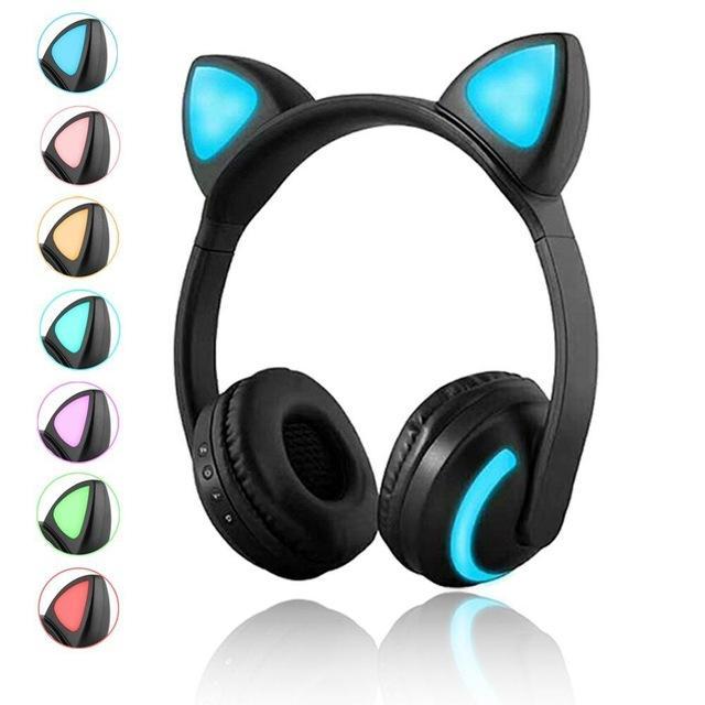 GlowTune Kitty - Bluetooth Cat Ear Headphones