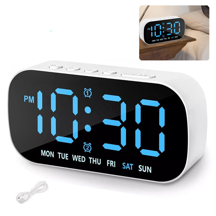 EchoTime - Digital Alarm Clock with Dual Alarm