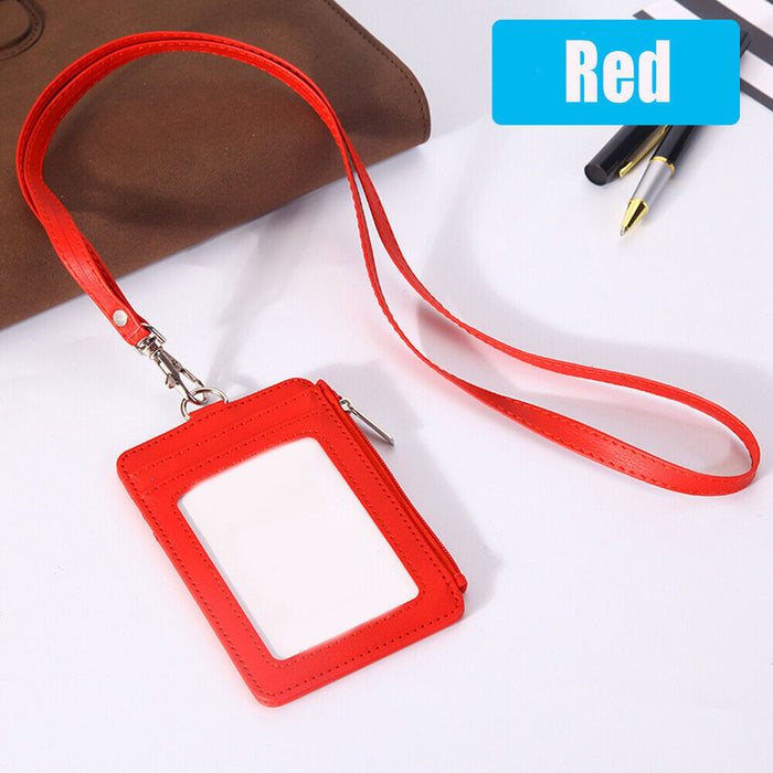 Premium PU Leather ID Card Holder