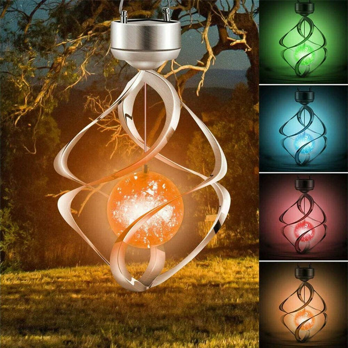Color Changing Solar Wind Chimes