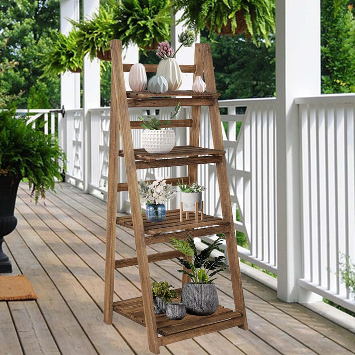 BloomCraft - Wooden Plant Stand