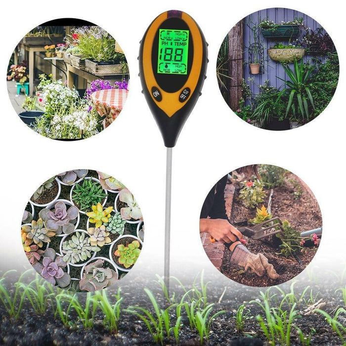 GreenGauge - 4-in-1 Soil Meter for Indoor & Outdoor Plants