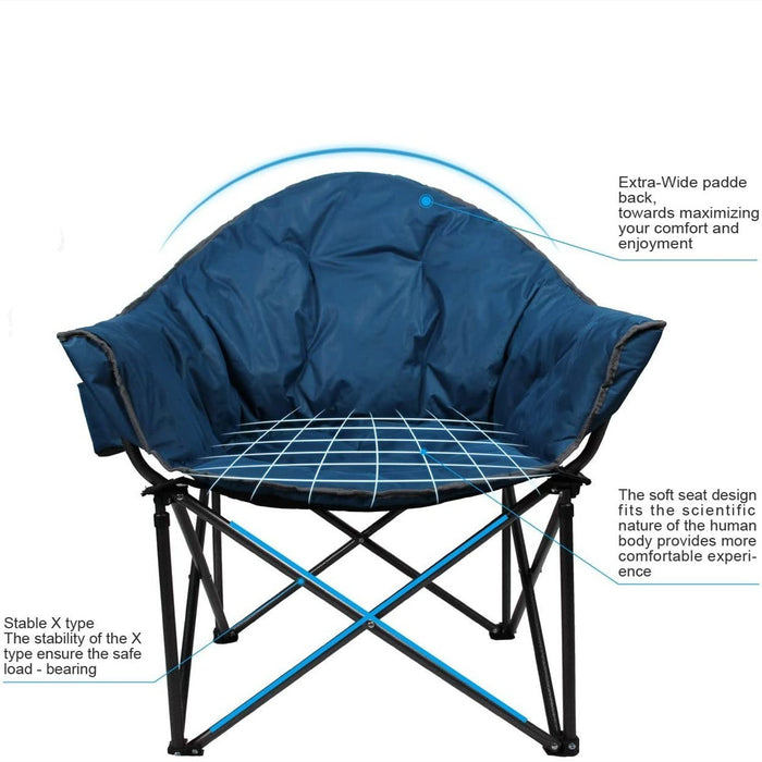 CozyOrbit - Oversized Camping Moon Chair