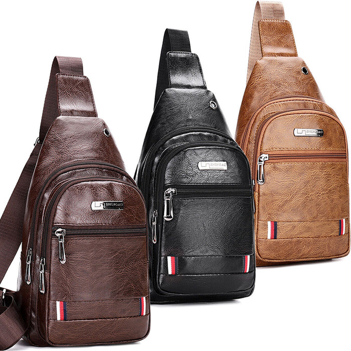 Stylish PU Leather Sling Bag