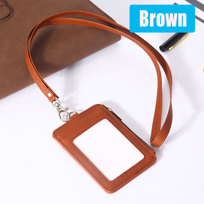 Premium PU Leather ID Card Holder