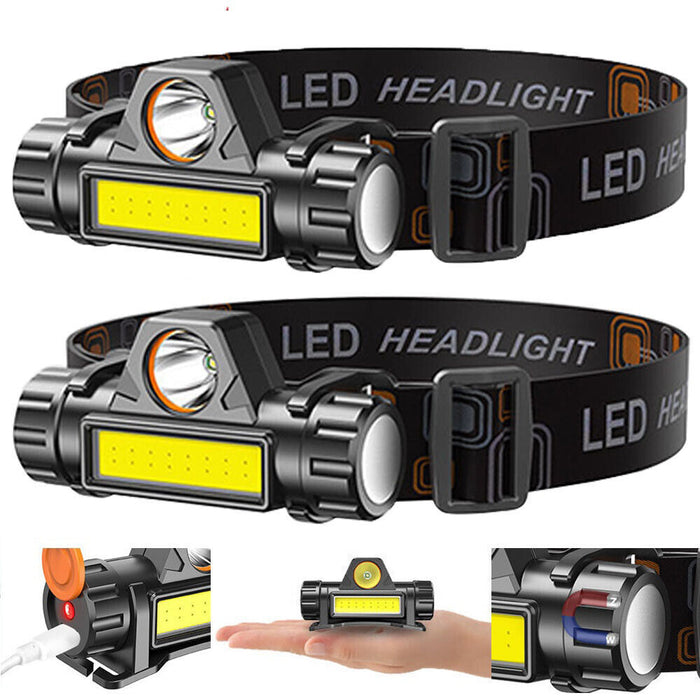 GlowTrek Max - Rechargeable LED Headlamp