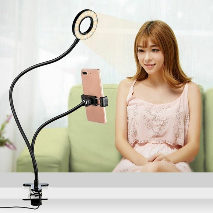 LED Selfie Ring Light with Phone Holder