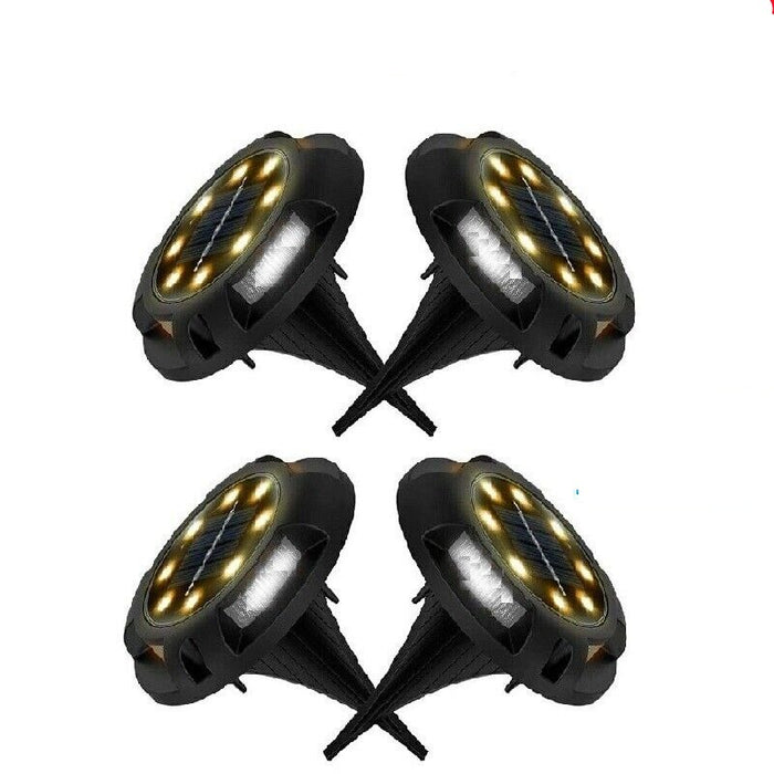 Decorative Solar Ground Lights - 4 Pack