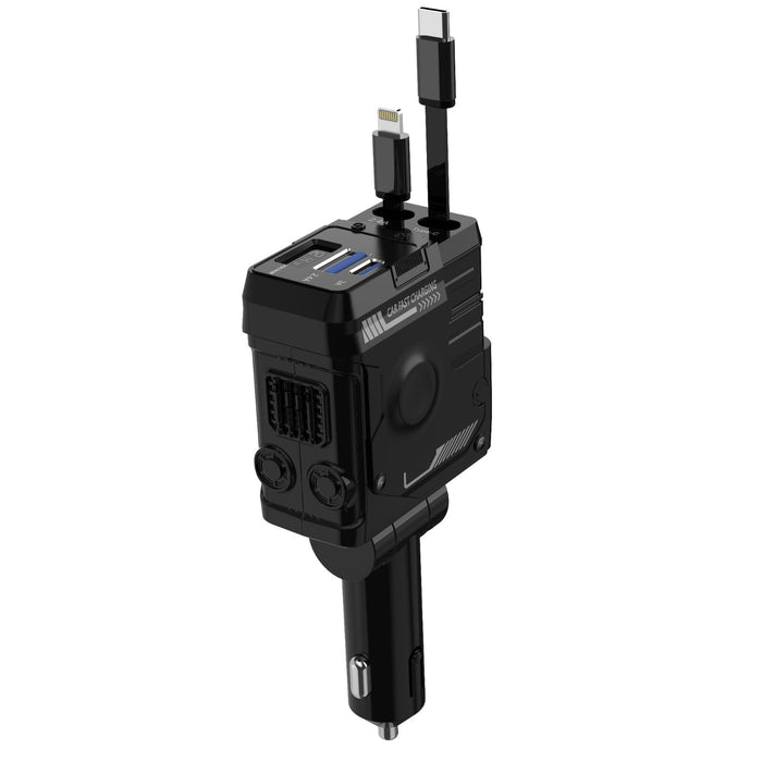 CableGlide - 4-in-1 Retractable Car Charger