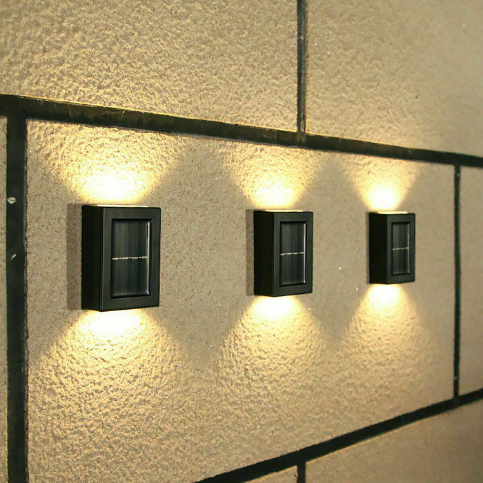 Outdoor Wall Mounted Solar Lights - 2 Pack