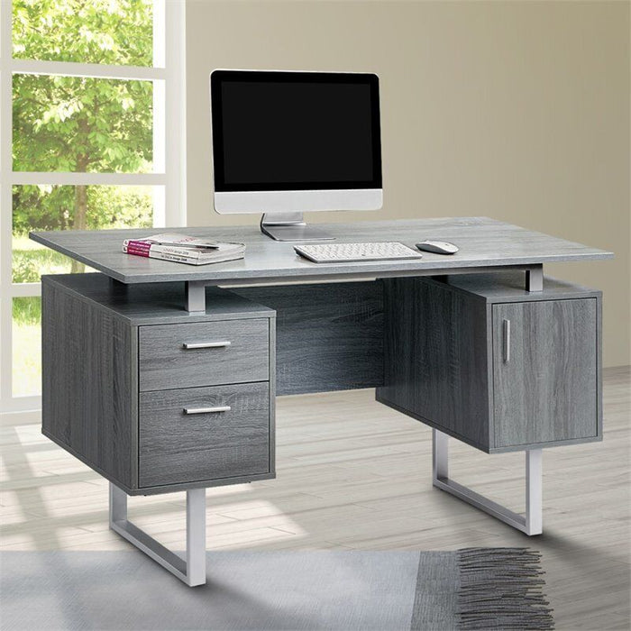 Grey Modern Office Desk