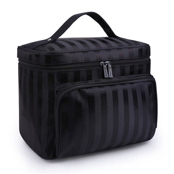 Large Cosmetic Bag with Multiple Pockets