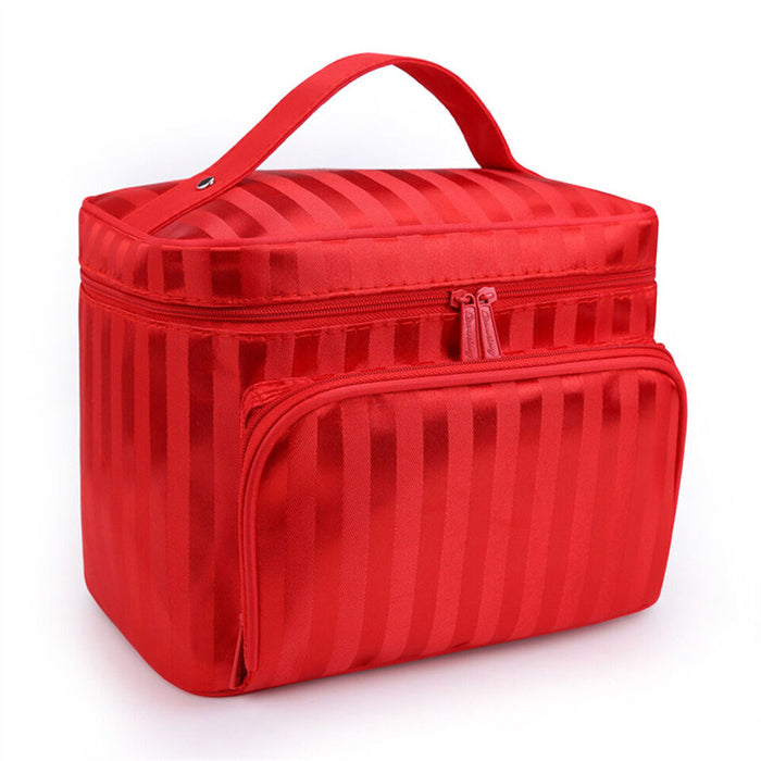 Large Cosmetic Bag with Multiple Pockets