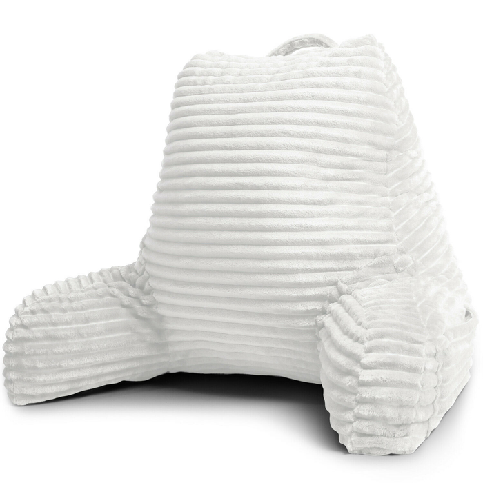 Plush Backrest Reading Pillow With Arms
