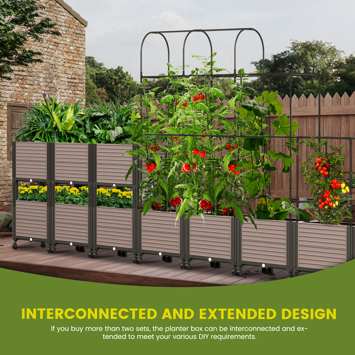 TrellaGrow - Raised Garden Bed with Trellis