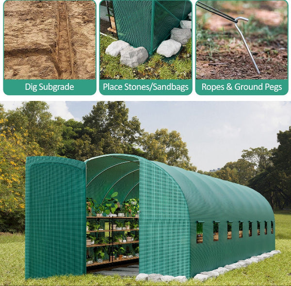 GreenCrest - Heavy Duty Walk-in Green House