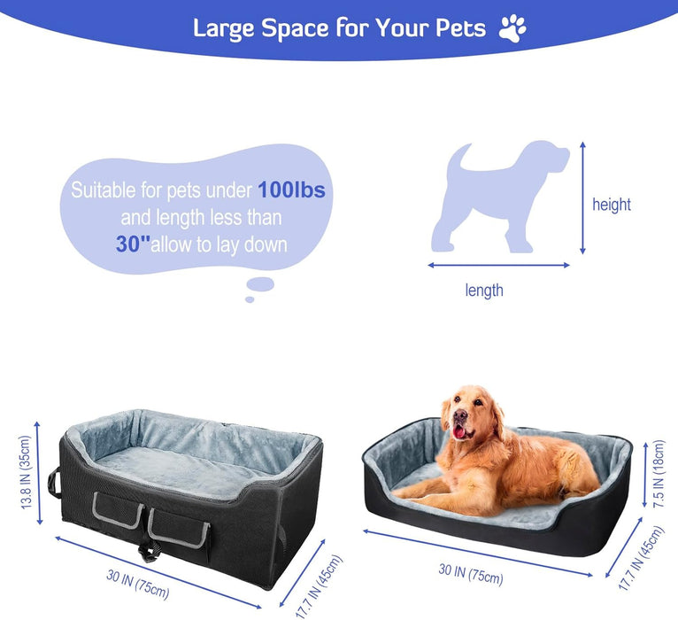 CozyLift™ – Elevated Booster Seat for Large Dogs