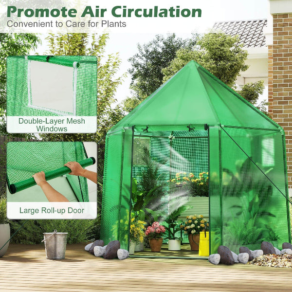 Verdura - Mini Walk-in Greenhouse w/ PE Cover