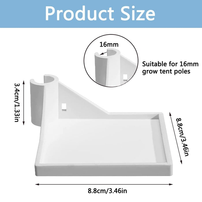 CornerLeaf - 4-Piece Grow Tent Corner Shelf