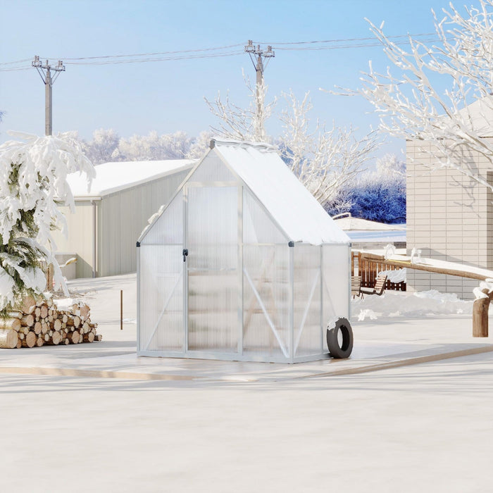 GrowHaus - 6x4 ft Polycarbonate Walk-in Greenhouse