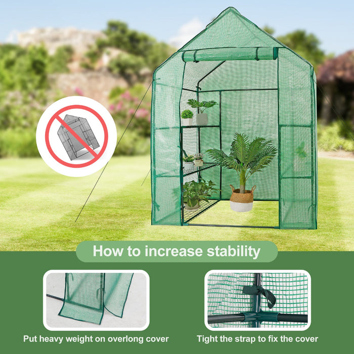 Evergreen - Tiered Walk-in Greenhouse