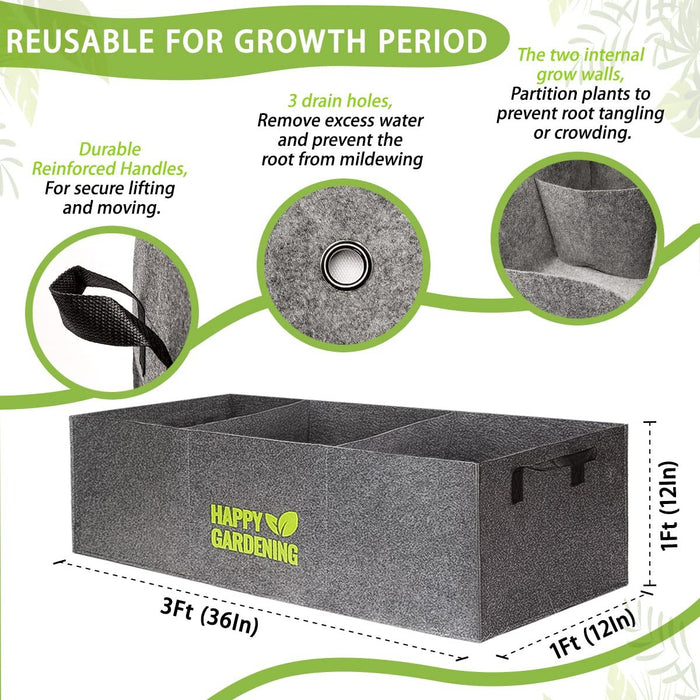 SproutSpace - Fabric Grow Bags