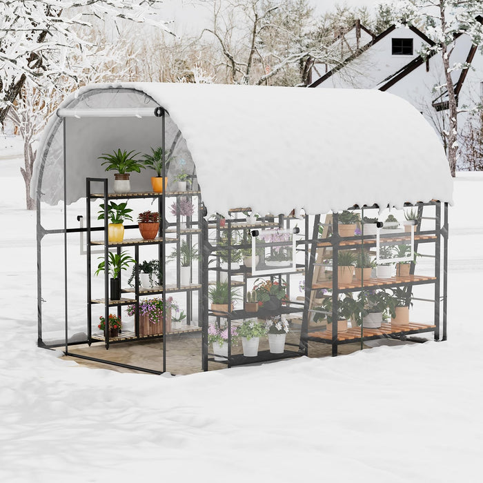 VerdantPeak - Large Walk-in Tunnel Greenhouse