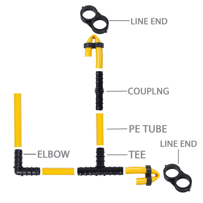 GreenSprinkle - Drip Irrigation Fittings Kit