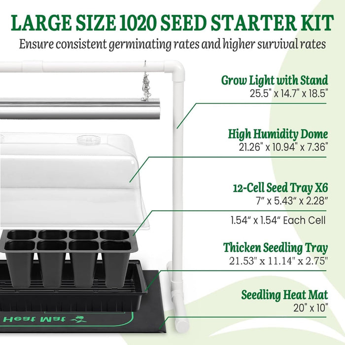SeedForge - Seed Starter Kit with Grow Light