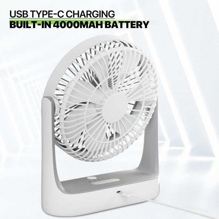 Halo™ – Portable Rechargeable Desk Fan