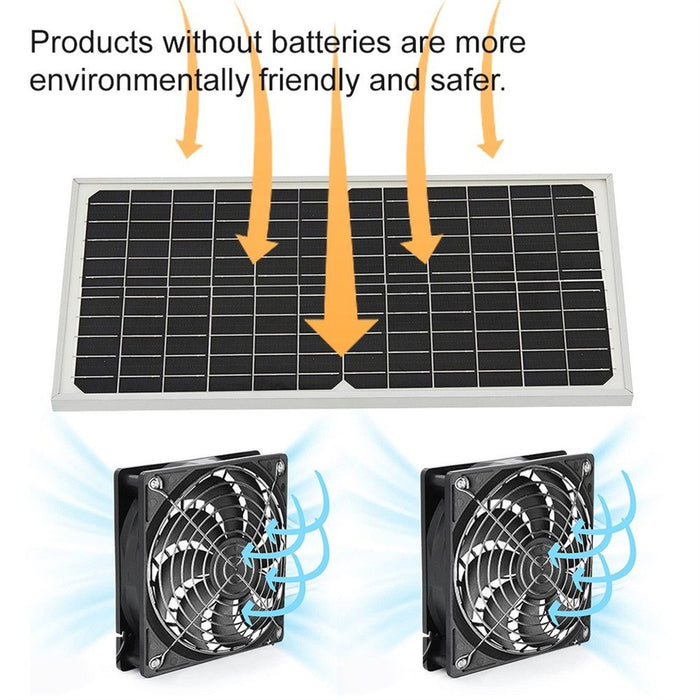 DualRay - Solar Powered Dual Exhaust Fan