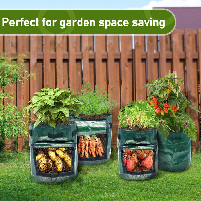 HarvestPeek - 3-Pack Potato Grow Bags