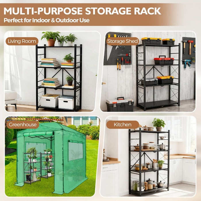 GreenhousePro - 4-Tier Foldable Greenhouse Shelf