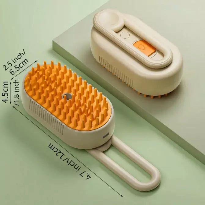 BristleBloom – Steam Pet Grooming Brush for Cats and Dogs
