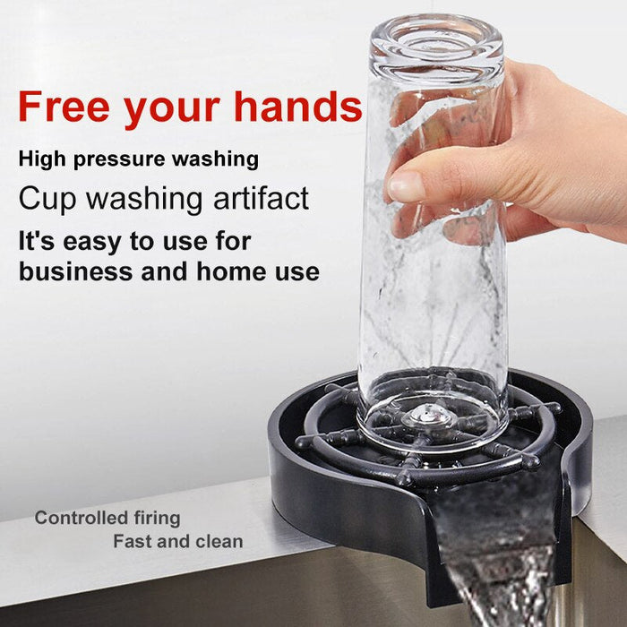 QuickRinse Pro - Automatic Cup Washer for Sink