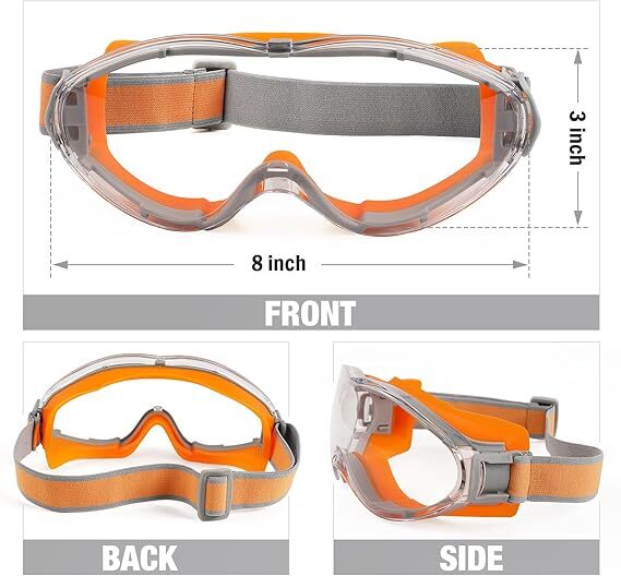 ClariShield™ – Over-Glass Anti-Fog Safety Goggles