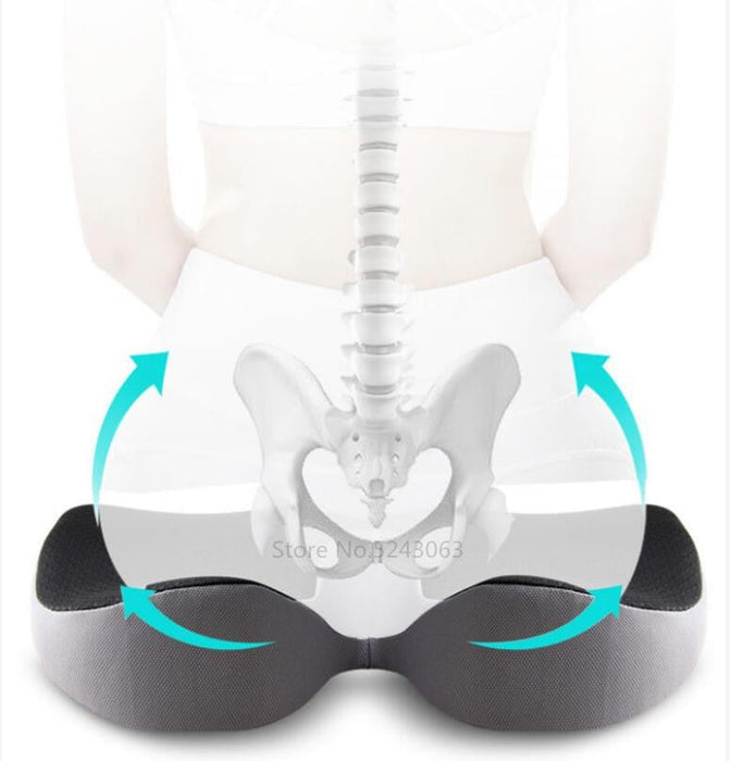 SitWell ComfortPad – Memory Foam Seat Cushion for Tailbone & Back Support