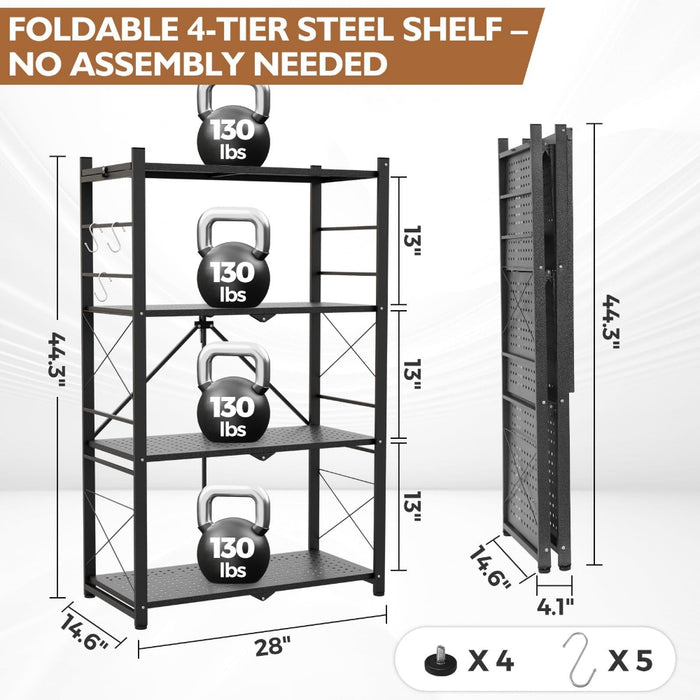 GreenhousePro - 4-Tier Foldable Greenhouse Shelf